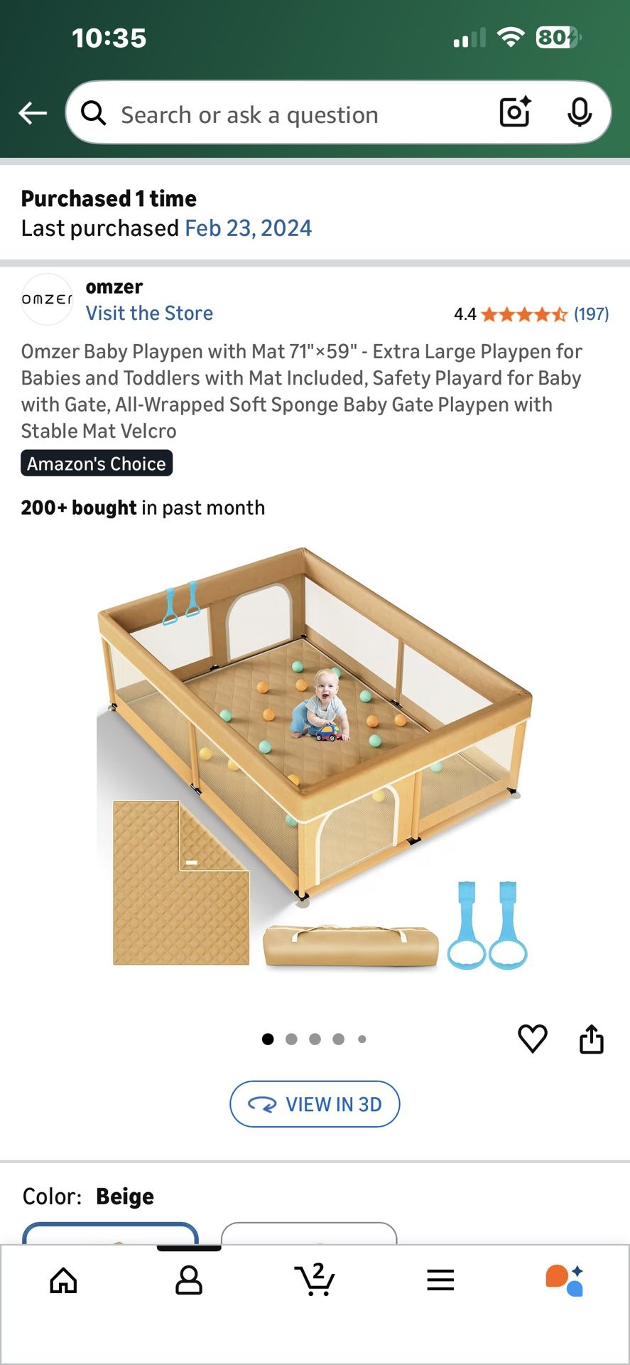 Used-good Condition X-Large Play Yard