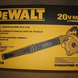 DEWALT 20V MAX Cordless Compact Jobsite Blower 135 MPH 100 CFM (Tool Only)