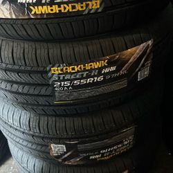 215/55/16 Blackhawk Tires