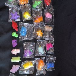 Squishy Fidget toys- set of 24- new and used - LOTN