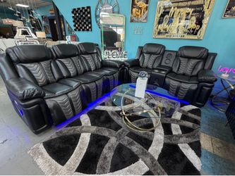 Back in Stock!! ⚡ POWER RECLINING SOFA & LOVESEAT ⚡ Easy No Credit Finance Available!