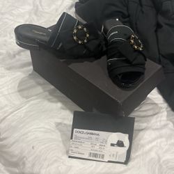 ORGINAL DOLCE AND GABBANA HEELED SLIDES
