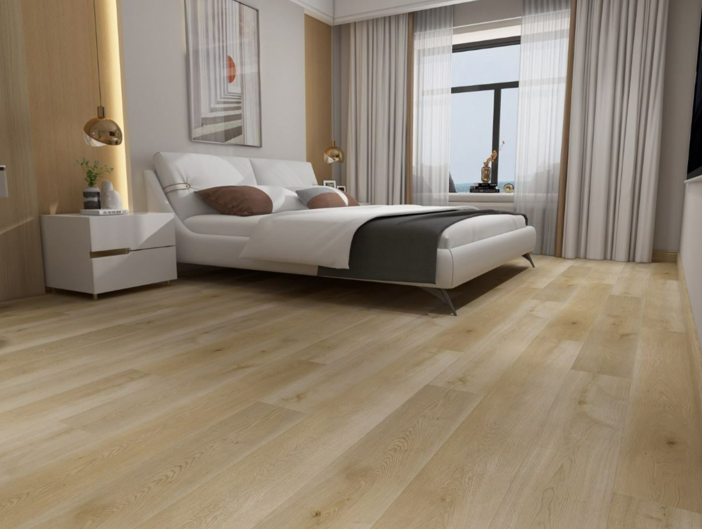 12mm/32mil SPC Waterproof Flooring - Finish: LT