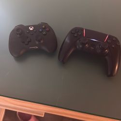 xbox mini hyper x controller and ps5 controller