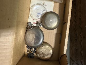 Pocket watches and coins