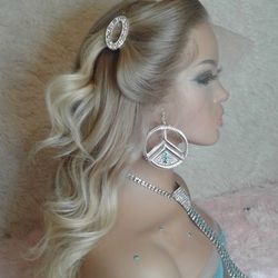 Sand Blonde Ombre Lace Front Wig 