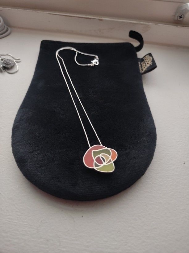 Authentic Silver 925 Pendant And 18" Inch Silver Chain