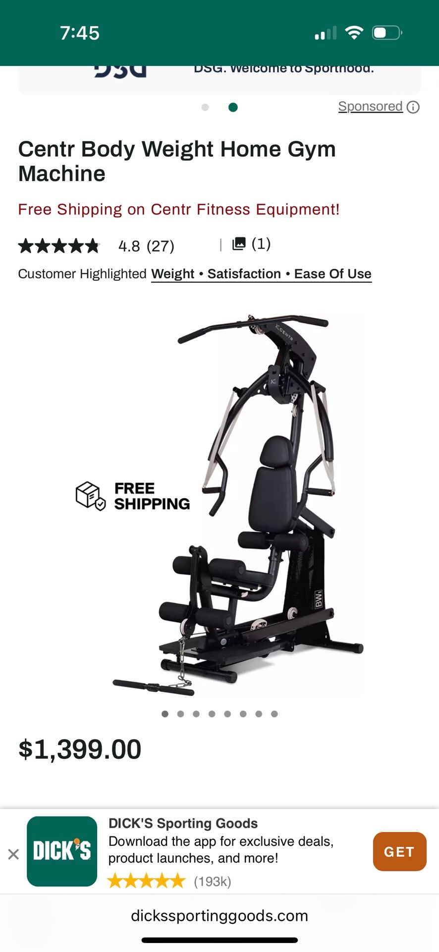 Home Gym Machine