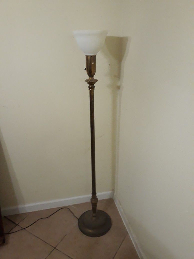 Vintage Solid Brass Floor Lamp