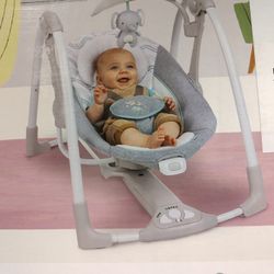 Ingenuity ConvertMe 2-in-1 Compact Portable Auto Baby Swing