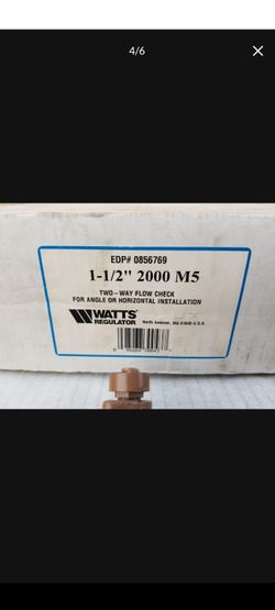 Watt 1 -1/2"   2000 M5 check valve