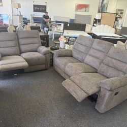 Reclining Sofa And Loveseat 