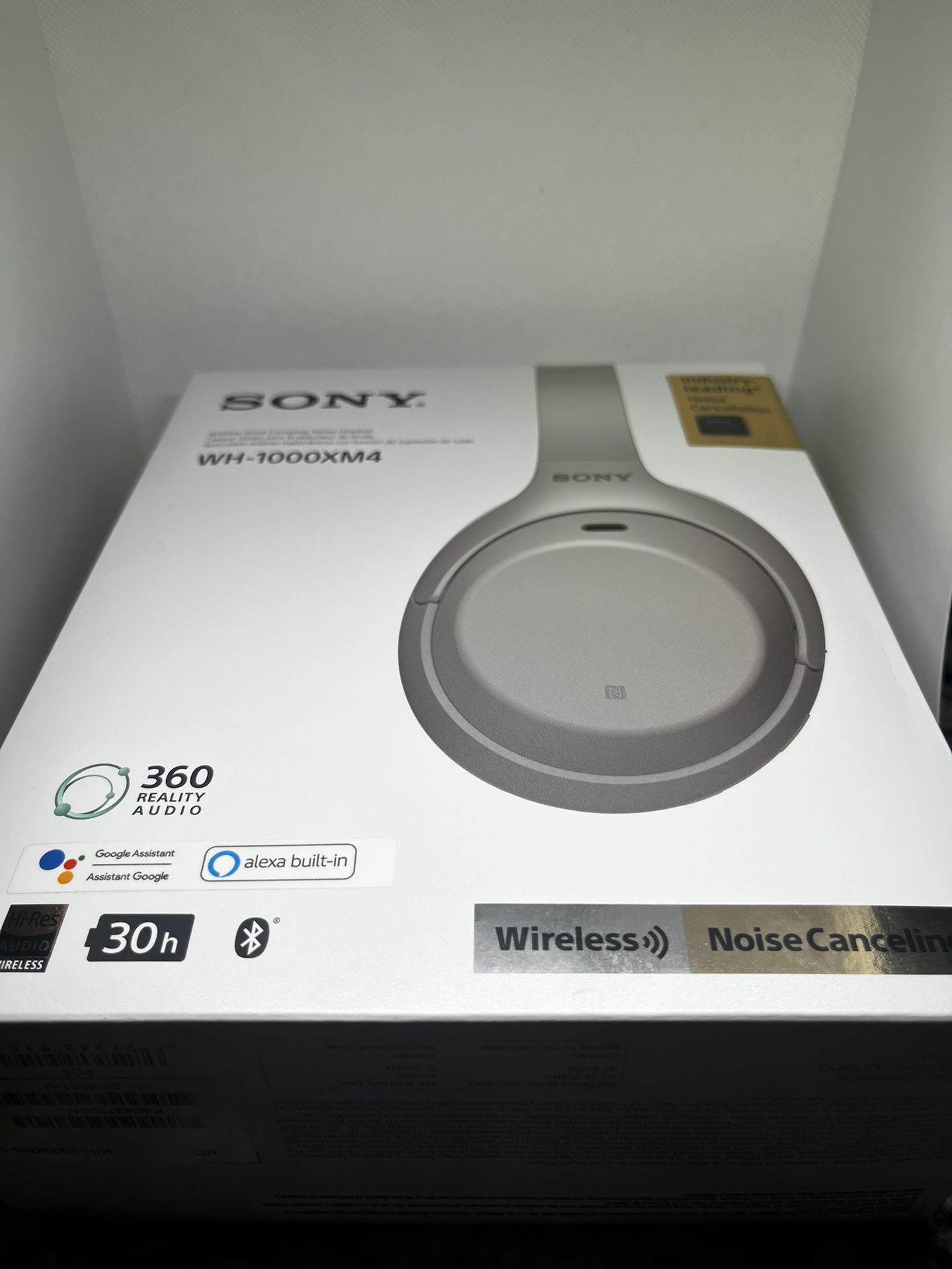 Sony WH1000XM4 Wireless Noise Canceling Over the Ear Headphones - Silver