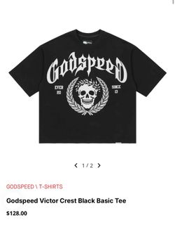 GODSPEED VICTOR CREST T-SHIRT BLACK XL
