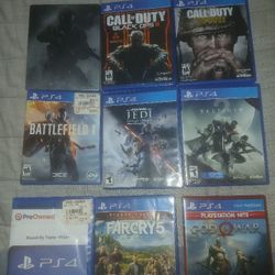 Selling 9 Ps4 Games 25$ For All (Perfect Condition)
