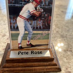 Pete Rose Ceramic Baseball Card