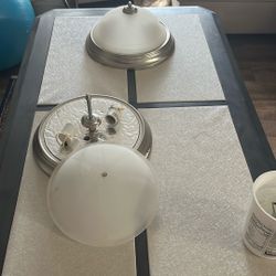 2 Ceiling Lights 13”