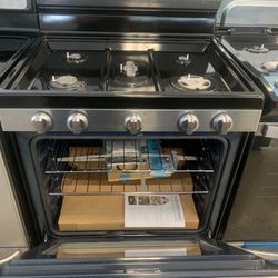New Scratch And Dent Samsung  Convention Oven Gas Stove Stainless 6 Months Warranty .