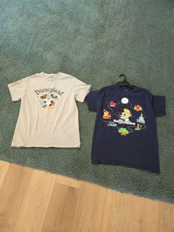 2 DISNEY T-SHIRTS SZ M ADULT SEE DESCRIPTION