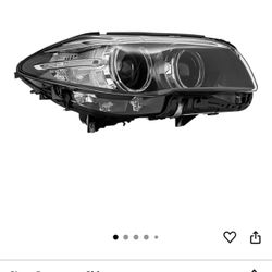 Xenon Without Afs Headlight Assembly For 2014-2017 Bmw 5 Series 528i/535i Non-drive/m Sport Model, hid Headlamp Right Passenger Side Replacement Black