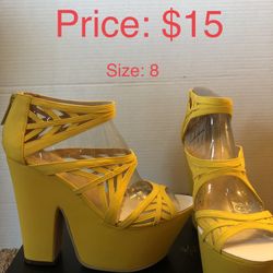 BRAND NEW! Michael Antonio Yellow Heels