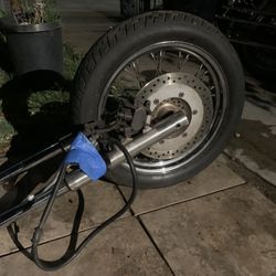 Motorcycle Front Tire And Brakes