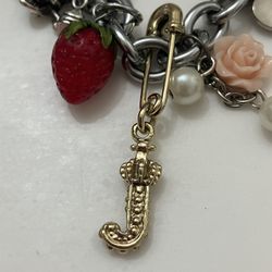 $11  (NOT SELLING FOR FREE) Juicy couture "J" initial saftey pin charm
