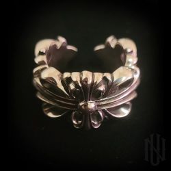Chrome Hearts Floral Cross Ring SZ 8.5