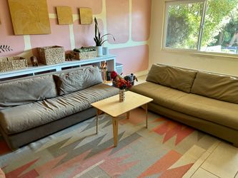 2 Restoration Hardware armless sofas / couches
