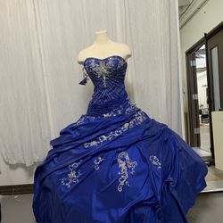 Blue Ball Gown Dress
