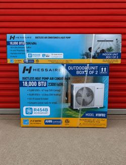 New! Hessaire 18,000 BTU Mini Split