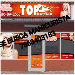 Se busca manicuri. 6789 sw 8 st, 33144. Tambien se renta estacion. Excelente lugar