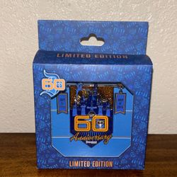 Disneyland 60th Anniversary Jumbo Pin July 17 2015 Box Tinkerbell Diamond LE500