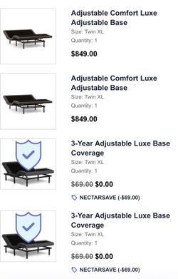 Nectar fully adjustable beds