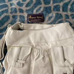 Purse King “Woman’s Safety/Carry Bag”  7 Compartments /Faux Leather