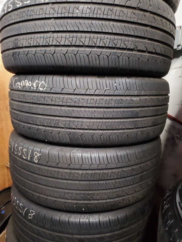 4 used tires 245 55 18