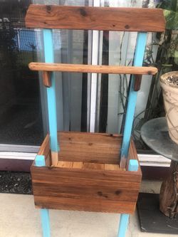 Planter Box Stand With Shelf
