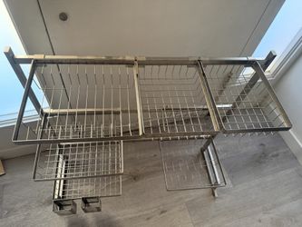 Stainless Steel Dish Rack.. 3.5 Feet Wide X 30 Inches Tall