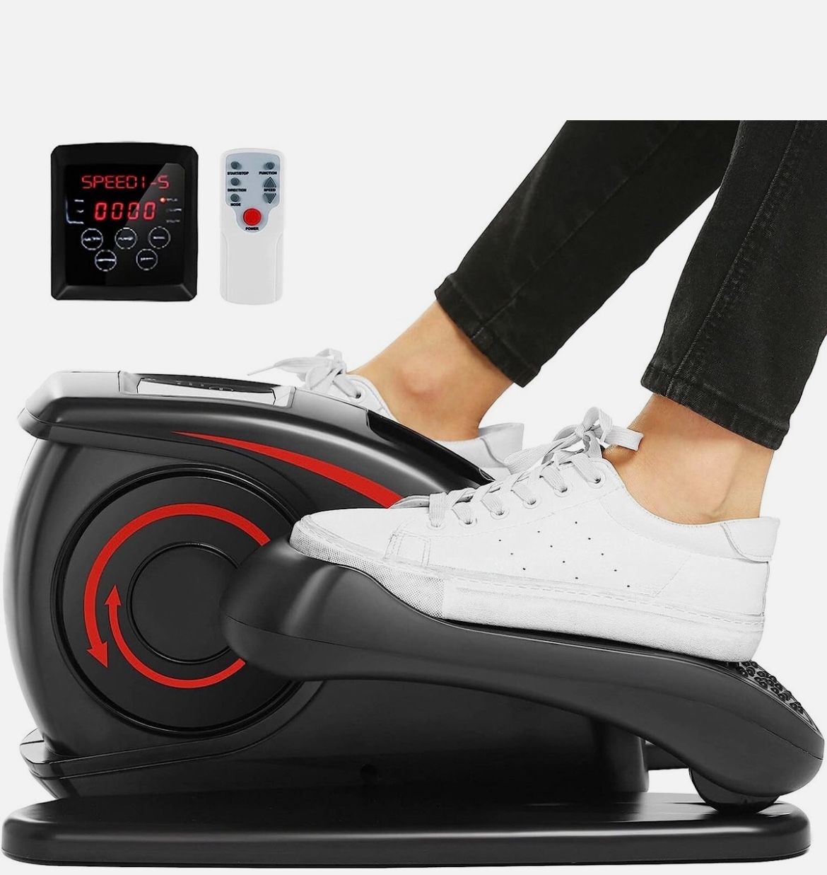 Ancheer Under Desk Elliptical Machine Electirc Seated Pedal Exerciser W/Remote