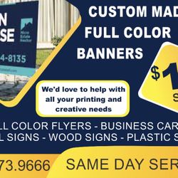 Custom Made Banners Signs 