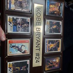 Kobe Bryant Collectable Cards Plaque
