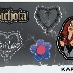 Official KAROL G stickers From Strip Love Tour