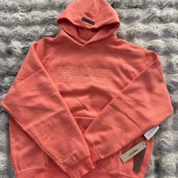 Essential Hoodie Coral Xl
