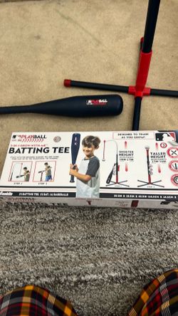 Kids indoor/outdoor batting T-ball set