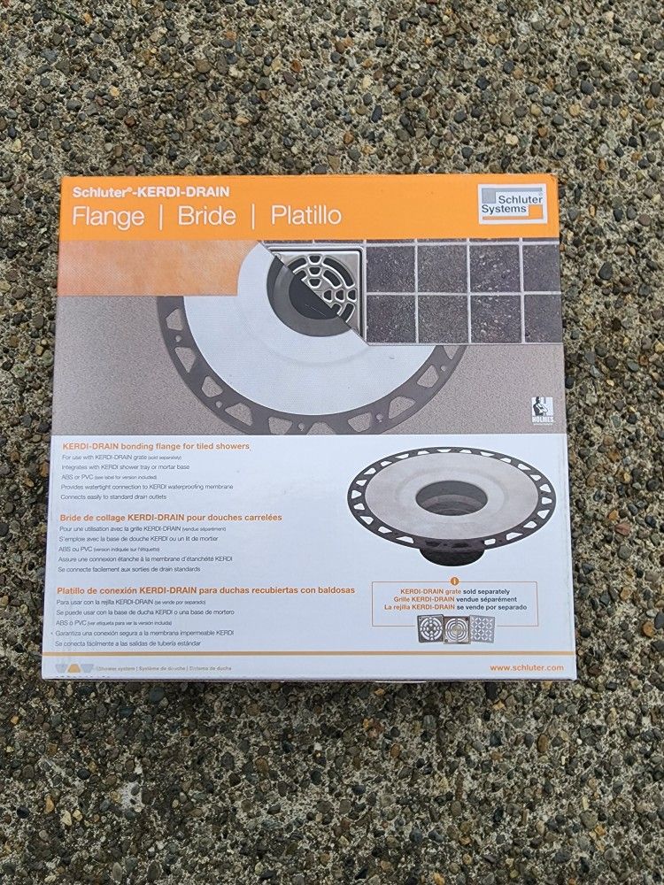 Schluter Kerdi-Drain Flange Kit PVC (KD2FLKPVC)