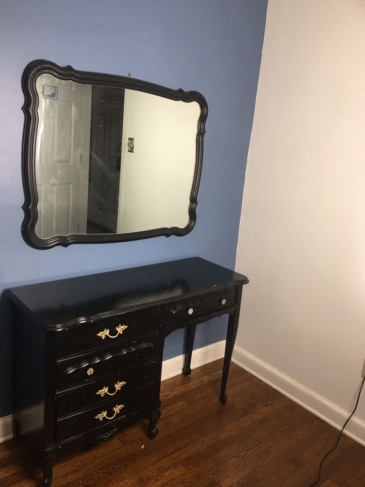 Matching Dresser/Desk and Mirror