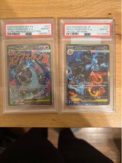 JP Mega Charizard PSA 10s - $1200 if picked up today!!
