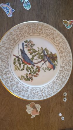 Eastern  Bluebirds by Don Whitlatch Plate.