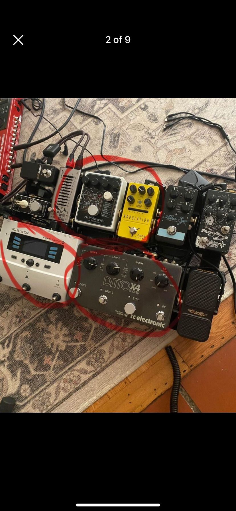 Guitar pedals Looper Pedal Harmony Pedal