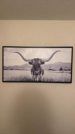 Longhorn artwork black frame